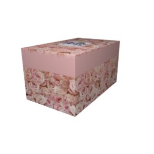 Cremation Urn - Pink Roses Ash Casket