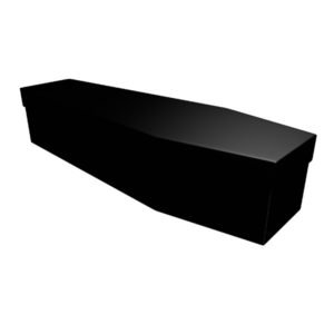 Black Cardboard Coffin - Price Reduced!
