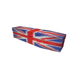 Union Jack Brick  Cardboard Coffin