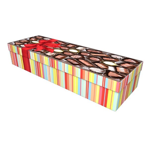 Chocolate Box Cardboard Coffin Casket