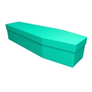 Green Cardboard Coffin