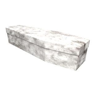 Marble Effect Cardboard Coffin - Price Reduced!
