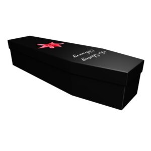 In Loving Memory Cardboard Coffin - Price Reduced!