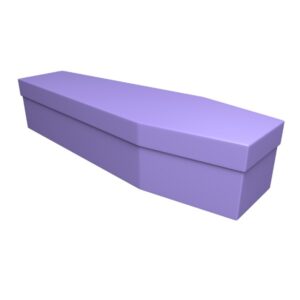 Lilac Cardboard Coffin - Price Reduced!