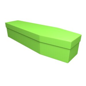 Lime Green Cardboard Coffin - Price Reduced!