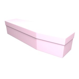 Pale Pink Cardboard Coffin - Price Reduced!