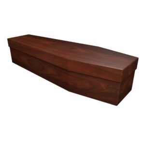 Woodgrain Cardboard Coffin - Price Reduced!