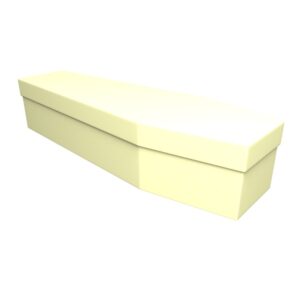 Vanilla Cardboard Coffin - Price Reduced!