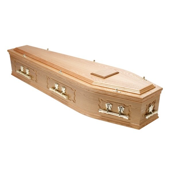Traditional Raised Lid and Panels coffin
