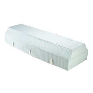 Fabric Coffin with Light Blue Fragrant Root Cover