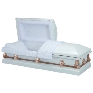 Apollo White - Steel American Casket