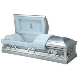 Blue Rise - Steel American Casket Coffin