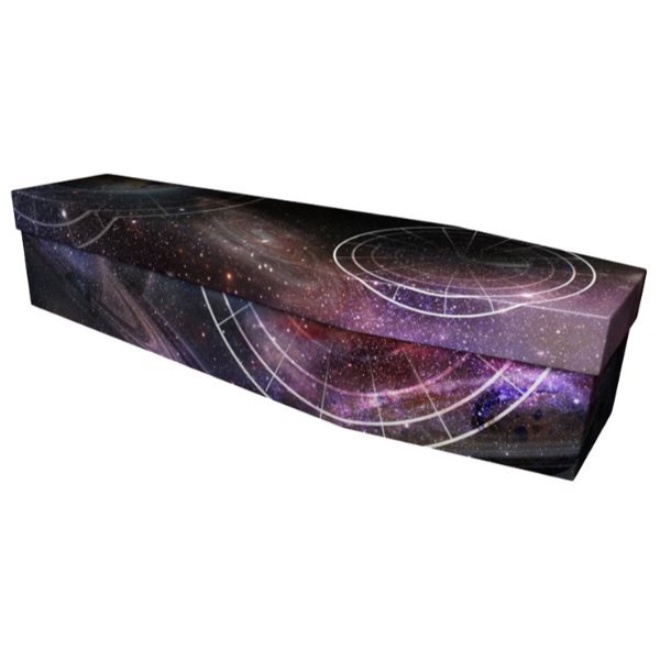 Galaxy Cardboard Coffin