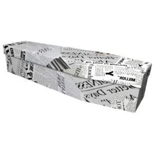 News paper Cardboard Coffin