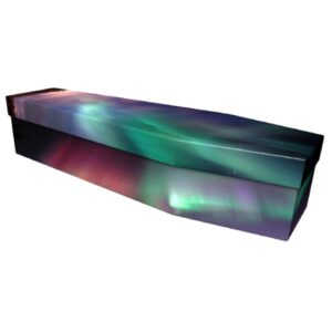 Northern Lights Cardboard Coffin