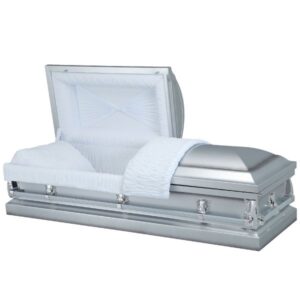 Neptune Silver - Steel American Casket