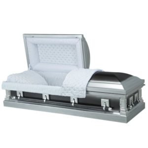 Nightfall Silver - Steel American Casket Coffin