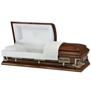 Passion of Christ - Wooden American Casket Coffin