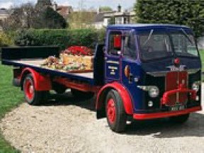 Vintage lorry hearse