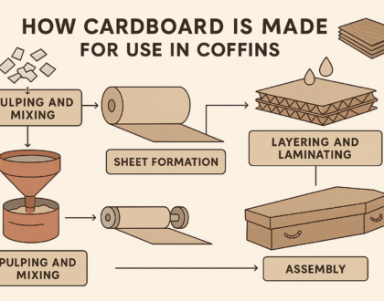 Why is cardboard the best material to make coffins from ?