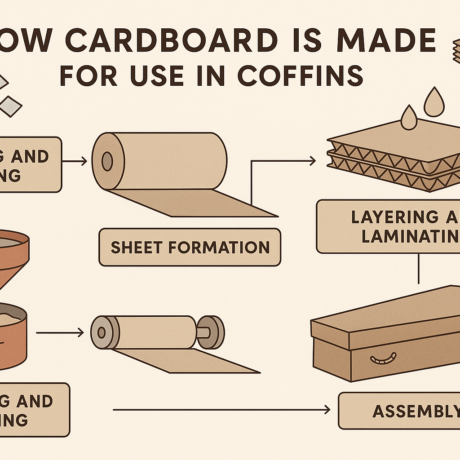 Why is cardboard the best material to make coffins from ?