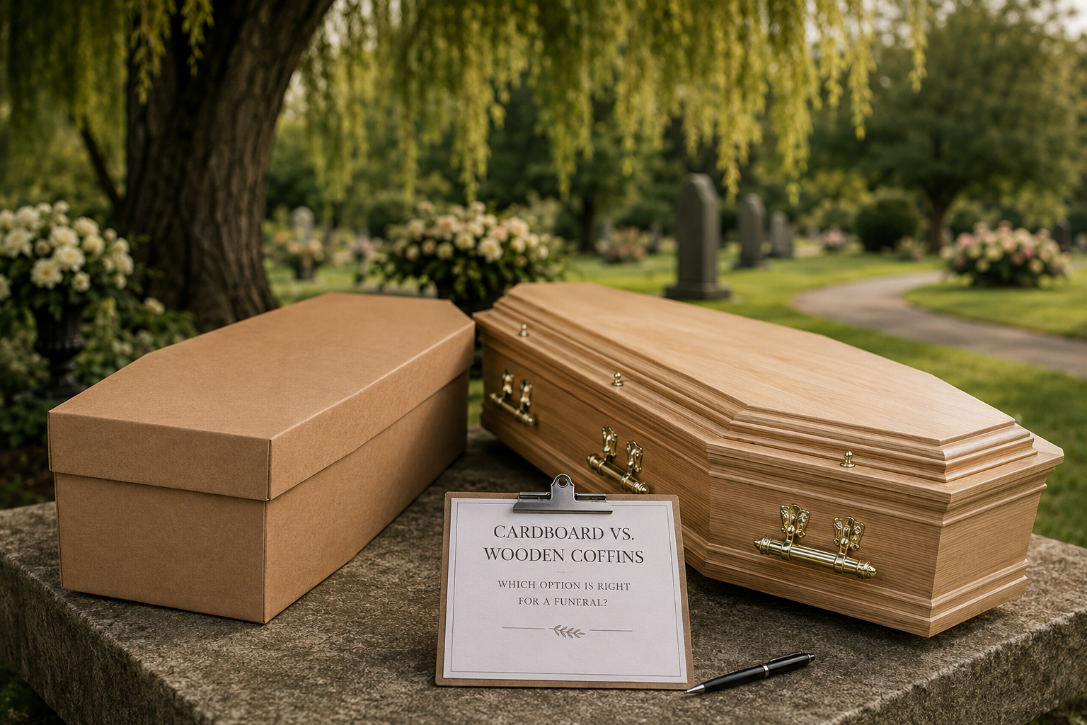 Cardboard Coffins vs Wooden Coffins: Which Option Is Right for a Funeral?