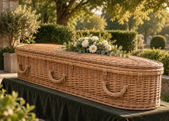 Wicker Coffin